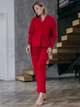 Піжама жіноча з вареної бавовни Red XXL - зображення 2