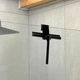 Скребок для стекла и душевой кабины с крючком MBM HOME BA-30 BLACK черный - изображение 1