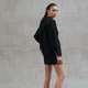 Пижама женская с шортами и рубашкой Leglo Black S - изображение 5