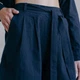 Пижама женская с шортами и рубашкой Leglo Navy S - изображение 6