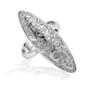 Серебряное кольцо с фианитами Рандеву ФК038 18.5р. - изображение 3