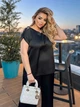 Ошатний жіночий брючний костюм на літо FashionYouWant M/L чорний 43456807 - зображення 2