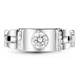 Серебряная печатка с фианитом Босфор ФК316 17.5р. - изображение 2
