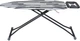 Гладильная доска EuroHome CLOUD 40x118 см моноблок с розеткой Полосы черно-серые (EH11840MPLE-2) - изображение 4