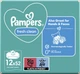 Упаковка детских влажных салфеток Pampers Fresh Clean 12 пачек по 52 шт (8001841078441) - изображение 2