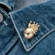 Брошь-значок BROCHE бижутерия Медицина Анатомическое Сердце золотистая BRGV111522 - изображение 2