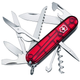 Ніж складаний, мультитул Victorinox Huntsman (91мм, 15 функцій), червоний прозорий. 1.3713.Т - зображення 1