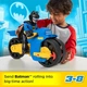 Игровой набор Бэтмен Fisher-Price Imaginext DC Super Friends Batcyle XL & Batman Лига Справедливости Бэтцикл - мотоцикл (HNM32) - изображение 2