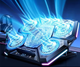 Підставка для ноутбука VHG D12 RGB з охолодженням, Laptop Cooling Pad, Black - изображение 1
