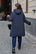 Плащ-дощовик з капюшоном Tatiana ГРЕМ темно-синій 56 - зображення 3