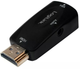 Adapter LogiLink HDMI (M) VGA (F) Full HD 1080p (4052792045048) - obraz 1