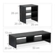 Подставка для монитора с полками черная 28x75,5x20см - изображение 4
