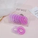 Набор резинок для волос ANbeauty 9 шт. Violet (AN0103220) - изображение 1