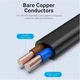 Кабель питания Vention 2-Prong Power Cord 1.8M C7 Connector EU Plug (ZCLBAC) - изображение 5