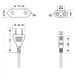 Кабель питания Vention 2-Prong Power Cord 1.8M C7 Connector EU Plug (ZCLBAC) - изображение 6