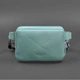 Кожаная женская поясная сумка Dropbag Mini бирюзовая - изображение 7
