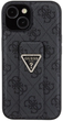 Etui Guess Grip Stand 4G Triangle Strass do iPhone 15 Black (3666339197292) - obraz 1