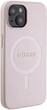 Панель Guess Saffiano для iPhone 15 Plus з MagSafe Pink (3666339156190) - зображення 3