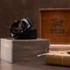 Ремень мужской с пряжкой автомат с силуэтом орла Vintage 20297 Черный - изображение 5