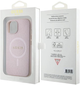 Панель Guess Saffiano для iPhone 15 Plus з MagSafe Pink (3666339156190) - зображення 8