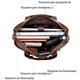 Деловая мужская сумка из зернистой кожи Vintage 14836 Коричневая - изображение 9