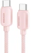 Зарядний пристрій з кабелем Essager 20W GAN Fast Charger USB-A+ TYPE-C EU Pink - зображення 2
