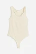 Боди H&M 1164793П M бежевый - изображение 1