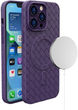 Etui plecki Hurtel MagSafe Woven Case do Apple iPhone 15 Pro Max Purple (9145576281369) - obraz 1