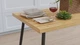 Стол кухонный Марсель 40 Ferrum-decor 75x120x70 Черный металл ДСП Дуб Артизан 16 мм (MAR4015) - изображение 4