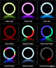 Кольцевая селфи лампа с держателем телефона RGB диаметр 33 см Universal rgb-33 - изображение 5