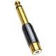 Перехідник UGREEN AV169 6.35mm Male to RCA Female Adapter Grey (UGR-80731) - зображення 1