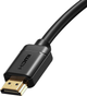 Кабель Baseus High Definition HDMI Male To HDMI Male 3 м (CAKGQ-C01) - зображення 3