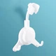 Гнучкий тримач для душової лійки ShowerHook, 11х16 см, білий - зображення 2