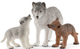 Набір фігурок Schleich Wild Life Мати вовчиця та вовченята 42472 (4059433296036) - зображення 3