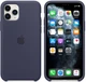 Чехол силиконовый противоударный Silicone Case для Apple Iphone 11 Pro (5.8) Midnight Blue - изображение 4