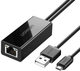 Adapter sieciowy Ugreen Ethernet RJ-45 - USB 2.0 Micro USB Black (6957303839858) - obraz 1