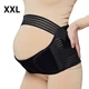 Пояс бандаж для беременных дородовой и послеродовой UFT Bandage XXL Black Универсальный регулируемый корсет для поддержки живота Черный - изображение 1