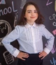 Блузка рубашка "Свит блуз" мод. 7002д р.140 голубая в полосочку(1014251087) - изображение 1