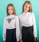 Блузка "Свит блуз" школьная с синей вышивкой м.1050 р.152 (1014253356) - изображение 6