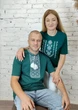 Футболка вишиванка зелена вишита блакитно білим хрестиком 2XL 01400 -2XL - изображение 5