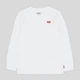Детская футболка с длинными рукавами для мальчика Levi's Lvb L/S Batwing Chesthit Tee 8EC706-001-LV 104 см (4A) Белая (3665115291902) - изображение 1