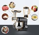 Кухонный планетарный комбайн Lehmann Mastic 3000 Вт с блендером и мясорубкой Черно-серебристый - изображение 9
