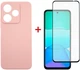 Комплект чохол для смартфона Soft + скло DENGOS для Xiaomi Redmi 13 4G Pink (DG-KM-99) - зображення 1