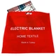 Электрическая простынь с подогревом односпальная Electric blanket, 75х150 см, Турция, в клеточку - изображение 6