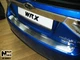 Накладка на бампер Subaru Impreza III 2007- без загиба NataNiko B-SB03 - изображение 1