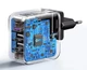 Зарядний пристрій UGREEN Nexode 65W Charger 3-Port GaN Type-C Type-A EU - зображення 5