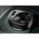FM Модулятор (Автомобільний зарядний пристрій) Baseus Typed Charger with car holder 2.4A+1A Чорний - изображение 3