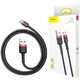 Кабель Baseus USB - Micro-USB 1м 2.4A двобічний мікро Cafule Black/Red (CAMKLF-B91) - зображення 3