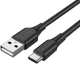 Кабель Vention USB 2.0 AM to Type-C M 3м 3A 18W PVC Black (CTHBI) - зображення 1