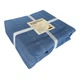 Плед-покрывало вафельный Zastelli Blue Waffle 200х220 см хлопок - изображение 2